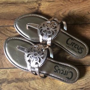 Rose Gold Sam Edelman Circus sandals